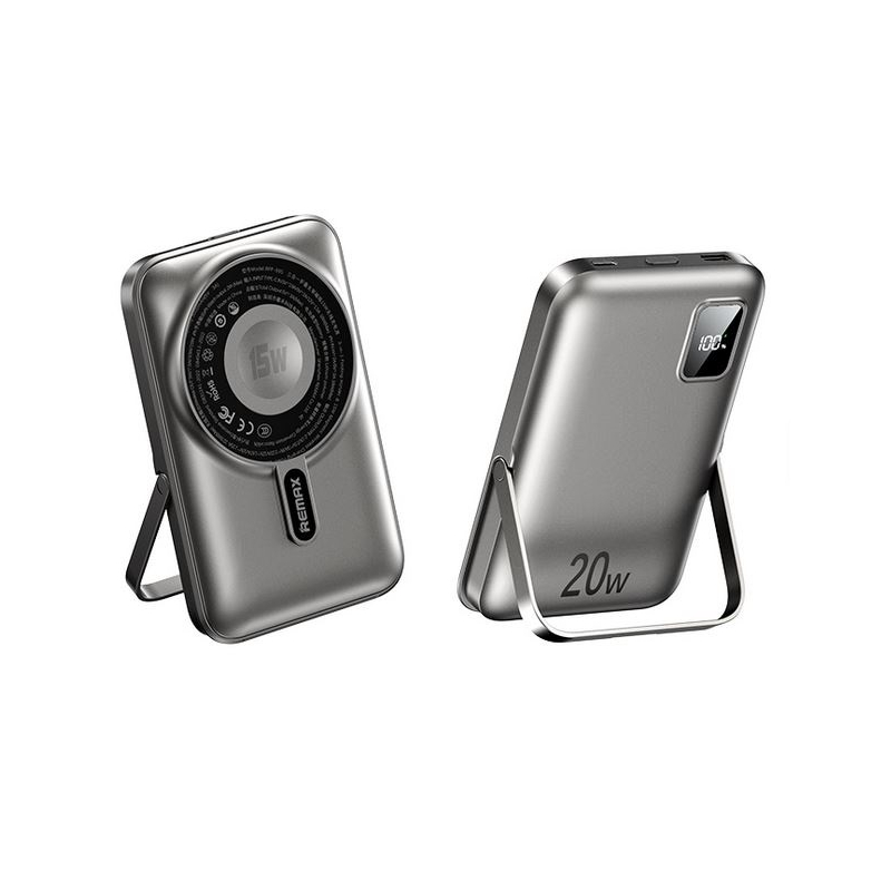 REMAX RPP-695-3 in 1 15W wireless charging power bank with foldable holder