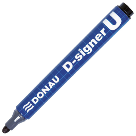 Marker permanentni 2-4mm okrugli vrh D-signer U Donau 7371001-01PL crni