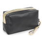 Neseser cetvrtasti sa zlatnim paspulom 0237, 18×7×10 cm Verde crna