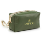 Neseser cetvrtasti sa zlatnim paspulom 0237, 18×7×10 cm Verde zelena