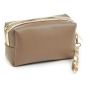 Neseser cetvrtasti sa zlatnim paspulom 0237, 18×7×10 cm Verde krem