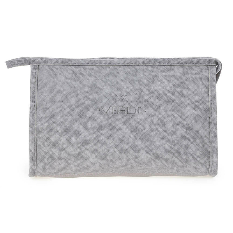 Neseser klasican 0244, 23.5×8×15 cm Verde srebrna