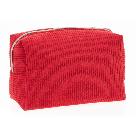 Neseser pravougaoni somotski 0288, 17×8×12 cm Verde crvena