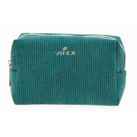 Neseser pravougaoni somotski 0288, 17×8×12 cm Verde zelena