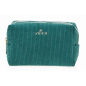 Neseser pravougaoni somotski 0288, 17×8×12 cm Verde zelena