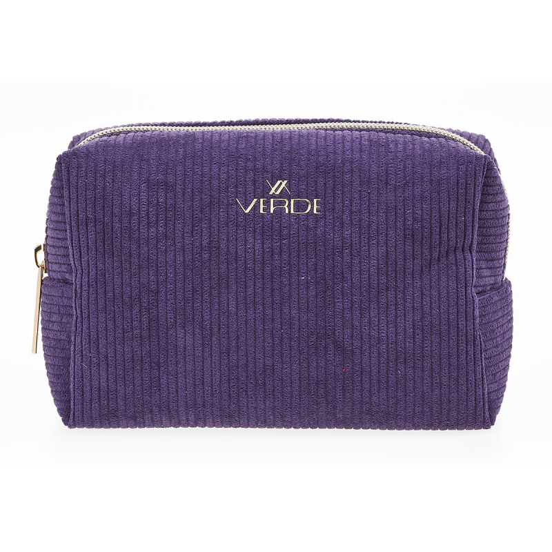 Neseser pravougaoni somotski 0288, 17×8×12 cm Verde ljubičasta