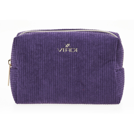 Neseser pravougaoni somotski 0288, 17×8×12 cm Verde ljubičasta