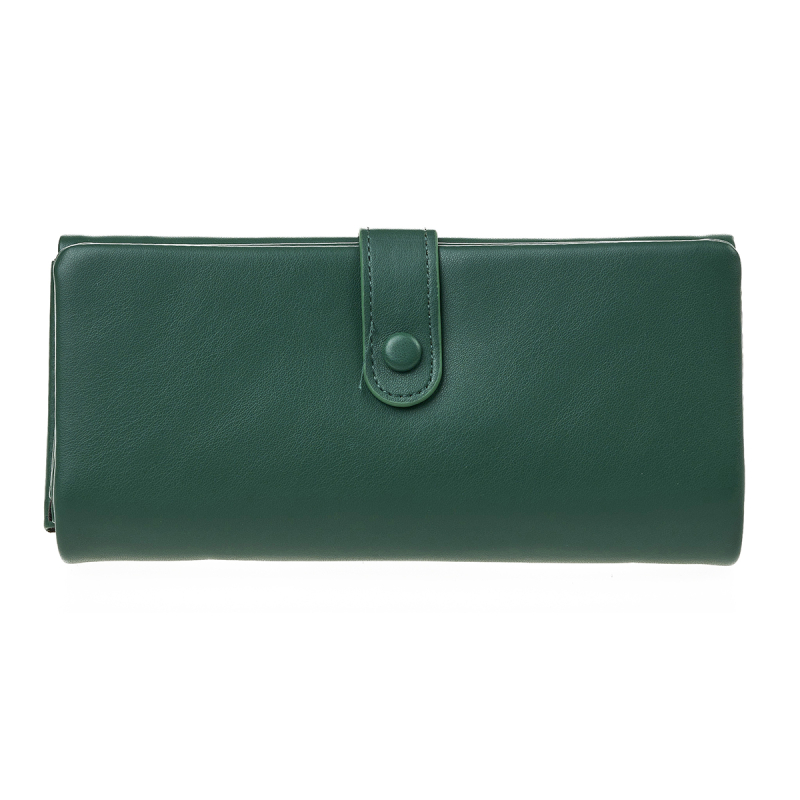 Novčanik ženski sa odvojenom pregradom 1356, 19×4.5×10 cm Verde zelena