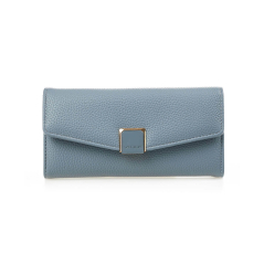 Novčanik ženski veci sa elegantnom kopcom 1432, 20×4×10 cm Verde svetlo plava