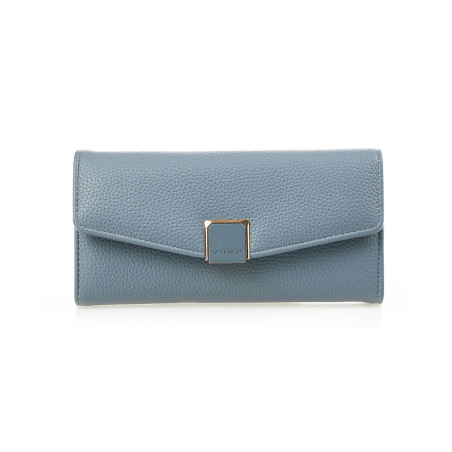 Novčanik ženski veci sa elegantnom kopcom 1432, 20×4×10 cm Verde svetlo plava