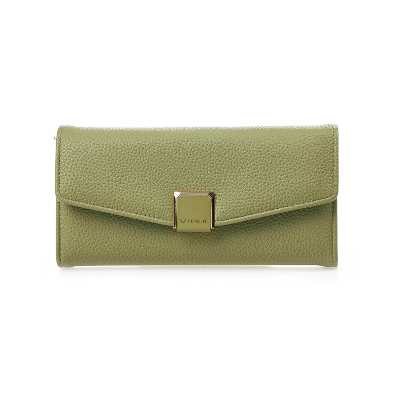 Novčanik ženski veci sa elegantnom kopcom 1432, 20×4×10 cm Verde zelena