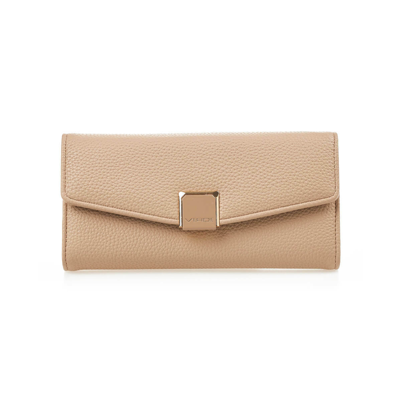 Novčanik ženski veci sa elegantnom kopcom 1432, 20×4×10 cm Verde krem