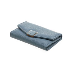 Novčanik ženski manji sa elegantnom kopcom 1433, 15×3×10.5 cm Verde svetlo plava