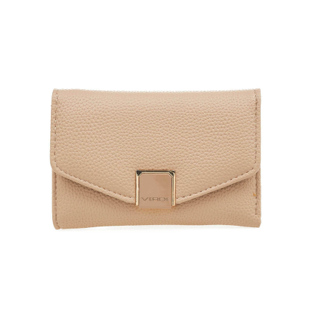 Novčanik ženski manji sa elegantnom kopcom 1433, 15×3×10.5 cm Verde krem