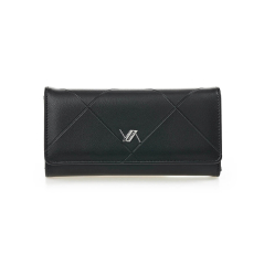 Novčanik ženski pravougaoni sa štepom 1441, 19×3.5×10cm Verde crna