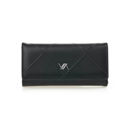 Novčanik ženski pravougaoni sa štepom 1441, 19×3.5×10cm Verde crna