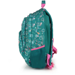 Ranac školski ergonomski 32x44x18 cm 21l-0,56 kg Fiori Gabol zelena