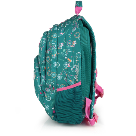 Ranac školski ergonomski 32x44x18 cm 21l-0,56 kg Fiori Gabol zelena