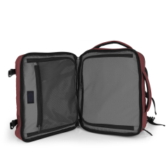 Ranac putni za low cost sa 3 odeljka 30x40x20/24 cm 24/28,8l - 1kg Canada Gabol bordo