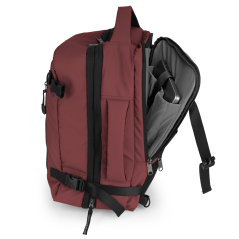Ranac putni za low cost sa 3 odeljka 30x40x20/24 cm 24/28,8l - 1kg Canada Gabol bordo