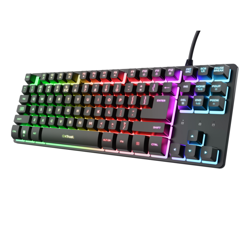 Tastatura TRUST GXT833 THADO žicna/RGB/TKL/gaming/crna