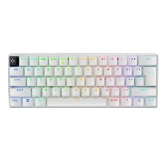 Logitech G PRO X 60 Lightspeed Gaming Keyboard (Tactile) US, White