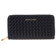 Novčanik eko-koža ženski dugi 2 zipa Pierre Cardin 8828wx15 crni (nero)