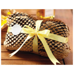 Papir pak/3D-Saće rolna 80g 38cmx 10m mini Bi Wrap BVRV 3810 natur