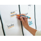 Flipchart "effect" marker E-385 1-5mm, kosi vrh, set 1/4 Edding sortirano