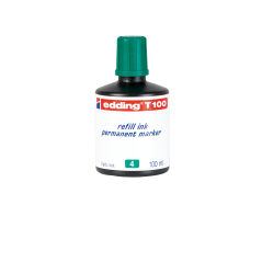Permanent mastilo Edding T-100, 100ml Edding zelena