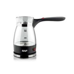 RAF R.128 ELEKTRIČNA DŽEZVA STAKLENA SA SKLOPIVOM RUČKOM CRNA 0.5L