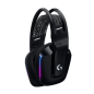 Logitech G733 Lightspeed Wireless RGB Gaming Headset, Black