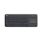 Logitech K400 Plus Wireless Touch Keyboard Black YU