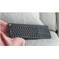 Logitech K400 Plus Wireless Touch Keyboard Black YU