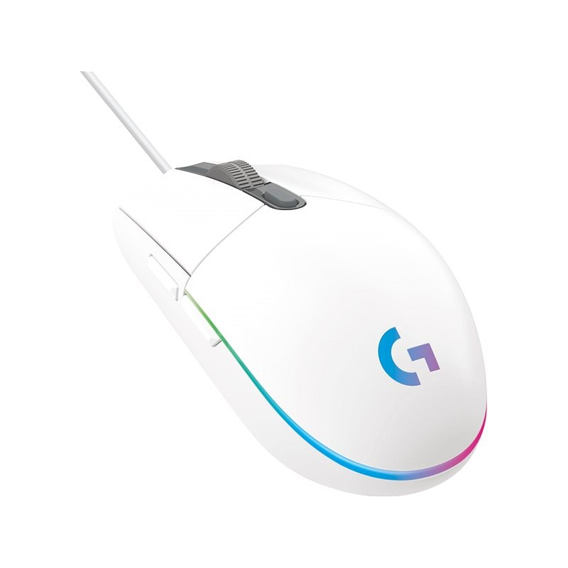 Logitech G102 Lightsync Gaming Wired Mouse, White USB