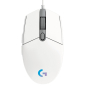 Logitech G102 Lightsync Gaming Wired Mouse, White USB