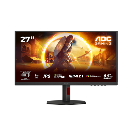 Monitor AOC U27G4R 27"/IPS/3840x2160/320Hz FHD 160Hz UHD/1ms/HDMIx2,DP,USB/Adaptive sync/VESA/crna