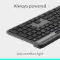 Logitech Signature Slim Solar+ wireless keyboard K980, Graphite