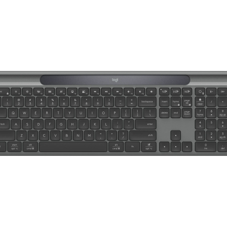 Logitech Signature Slim Solar+ wireless keyboard K980, Graphite, for Business