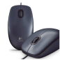 Logitech M90 Wired Optical Mouse, USB, Gray