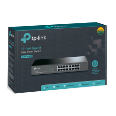 Switch TP-LINK TL-SG1016DE Gigabit/16x RJ45/10/100/1000Mbs/eSmart/Rackmount metalno kuciste