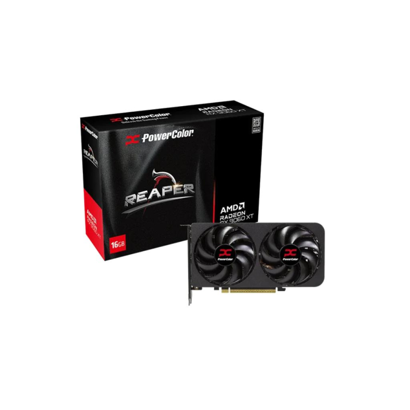 Graficka karta POWER COLOR RX 9060 XT 16G-A Reaper AMD/16GB/GDDR6/128bit/crna