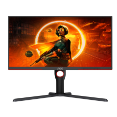 Monitor AOC Q27G3XMN/BK 27"/VA/2560x1440/180Hz/1ms GtG/HDMIx2,DP/Freesync/pivot,visina/VESA/crna