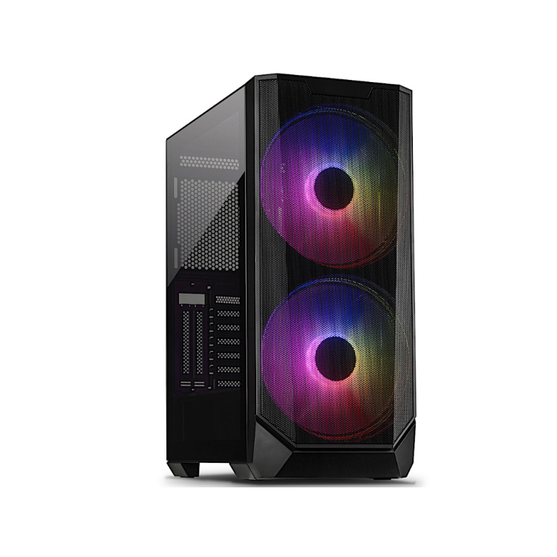 Kucište INTER-TECH IT-3503 Airstream/ATX/RGB/Mini-ITX/Gaming/bez napajanja/crna