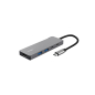 Adapter TRUST DALYX 5-IN-1 MULTIPORT/alu/siva
