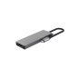 Adapter TRUST DALYX 5-IN-1 MULTIPORT/alu/siva