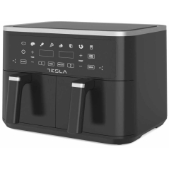Air Fryer TESLA AF900BSD 2400W/4.5L+4.5L/digital panel/crna-inox