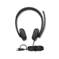 Slušalice LENOVO VoIP Headset 5000 /žicne /Teams/crna