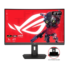 Monitor ASUS ROG XG27WCS 27"/VA,zakrivljen/2560x1440/180Hz/1msGtG/HDMI,DP,USB C/freesync/visina/crna