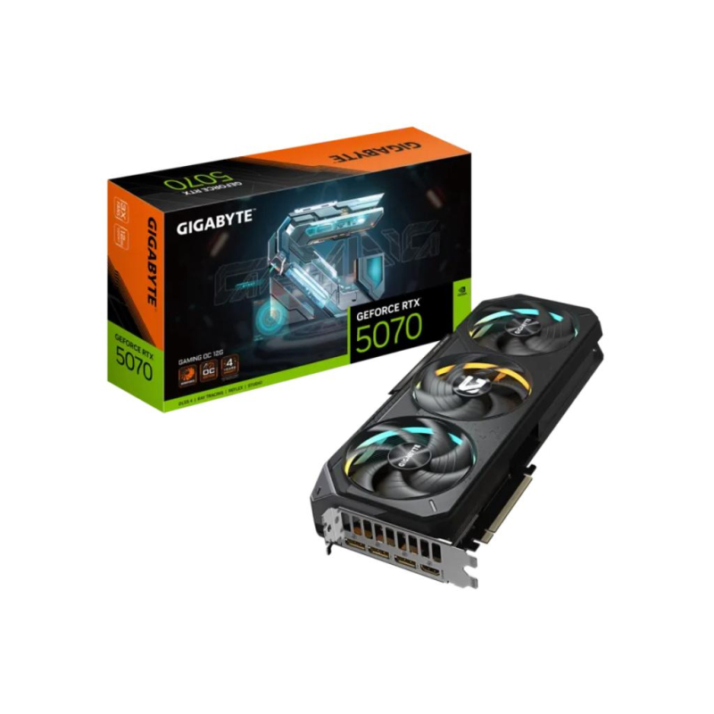 Graficka karta GIGABYTE GV-N5070GAMING OC-12GD NVD/12GB/GDDR7/192bit/crna